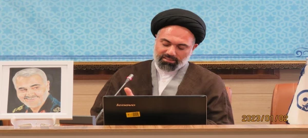 نشست تخصصی جایگاه زن از دیدگاه حاج قاسم سلیمانی و نقش ان در تحولات جهانی در پردیس بنت الهدی صدر اردبیل 