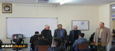 بازدید سرپرست دانشگاه فرهنگیان اردبیل از روند برگزاری امتحانات پایان ترم 