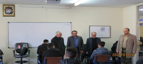 بازدید سرپرست دانشگاه فرهنگیان اردبیل از روند برگزاری امتحانات پایان ترم 