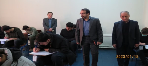 بازدید سرپرست دانشگاه فرهنگیان اردبیل از روند برگزاری امتحانات پایان ترم 