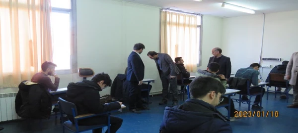 بازدید سرپرست دانشگاه فرهنگیان اردبیل از روند برگزاری امتحانات پایان ترم 
