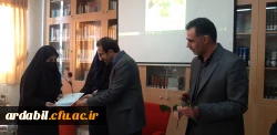 تجلیل سرپرست دانشگاه فرهنگیان اردبیل از بانوان شاغل در پردیس بنت الهدی صدر 