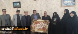 دیدار سرپرست دانشگاه فرهنگیان استان اردبیل با خانواده ی دانشجومعلم شهید بهنام یوسفی