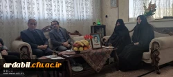 دیدار سرپرست دانشگاه فرهنگیان استان اردبیل با خانواده ی دانشجومعلم شهید بهنام یوسفی