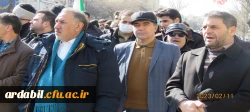 حضور کارکنان، اساتید و دانشجومعلمان دانشگاه فرهنگیان استان اردبیل در راهپیمایی ۲۲ بهمن