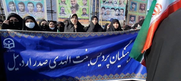 حضور کارکنان، اساتید و دانشجومعلمان دانشگاه فرهنگیان استان اردبیل در راهپیمایی ۲۲ بهمن