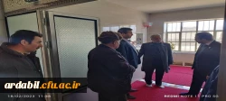بازدید سرپرست مدیریت امور پردیس های استان اردبیل از سرای دانشجویی مرکز آموزش عالی آزادگان نیر 