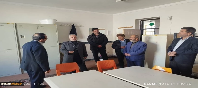 بازدید سرپرست مدیریت امور پردیس های استان اردبیل از سرای دانشجویی مرکز آموزش عالی آزادگان نیر 