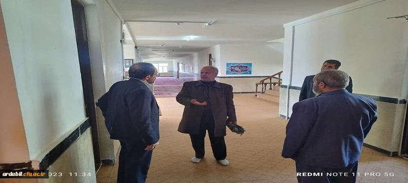 بازدید سرپرست مدیریت امور پردیس های استان اردبیل از سرای دانشجویی مرکز آموزش عالی آزادگان نیر 