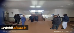 بازدید سرپرست مدیریت امور پردیس های استان اردبیل از سرای دانشجویی مرکز آموزش عالی آزادگان نیر 