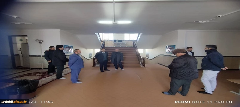 بازدید سرپرست مدیریت امور پردیس های استان اردبیل از سرای دانشجویی مرکز آموزش عالی آزادگان نیر 