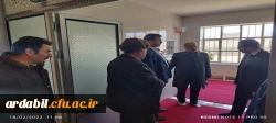 بازدید سرپرست مدیریت امور پردیس های استان اردبیل از سرای دانشجویی مرکز آموزش عالی آزادگان نیر 