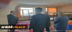بازدید سرپرست مدیریت امور پردیس های استان اردبیل از سرای دانشجویی مرکز آموزش عالی آزادگان نیر 