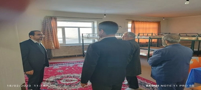 بازدید سرپرست مدیریت امور پردیس های استان اردبیل از سرای دانشجویی مرکز آموزش عالی آزادگان نیر 