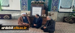 دیدار سرپرست مدیریت امور پردیس های دانشگاه فرهنگیان اردبیل با امام جمعه شهرستان نیر