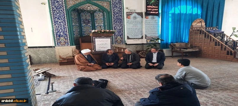 دیدار سرپرست مدیریت امور پردیس های دانشگاه فرهنگیان اردبیل با امام جمعه شهرستان نیر
