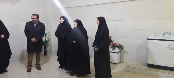 افتتاح رختشویخانه و آشپزخانه خوابگاه پردیس بنت الهدی صدر 