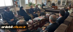 دیدار سرپرست دانشگاه فرهنگیان اردبیل و جمعی از مسئولان دانشگاه با فرمانده نیروی انتظامی استان اردبیل