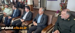 دیدار سرپرست دانشگاه فرهنگیان اردبیل و جمعی از مسئولان دانشگاه با فرمانده نیروی انتظامی استان اردبیل