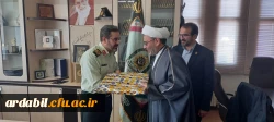 دیدار سرپرست دانشگاه فرهنگیان اردبیل و جمعی از مسئولان دانشگاه با فرمانده نیروی انتظامی استان اردبیل