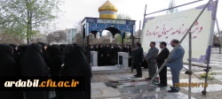 مراسم غبار روبی و عطرافشانی مزار شهدای استان اردبیل