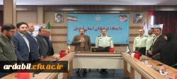 حضور فرمانده انتظامی استان اردبیل در دانشگاه فرهنگیان  استان اردبیل