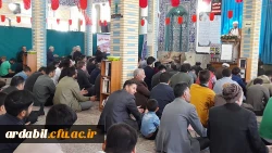 حضور پرشور دانشجومعلمان معلمان مرکز آموزش عالی آزادگان نیر در مراسم پرفیض نمازجمعه شهرستان نیر 