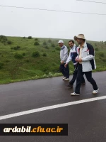 همایش پیاده روی یک روزه با حضور اساتید، کارکنان و دانشجومعلمان در مسیر جنگل فندقلو