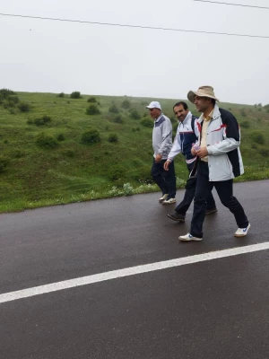 همایش پیاده روی یک روزه با حضور اساتید، کارکنان و دانشجومعلمان در مسیر جنگل فندقلو