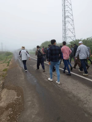 همایش پیاده روی یک روزه با حضور اساتید، کارکنان و دانشجومعلمان در مسیر جنگل فندقلو