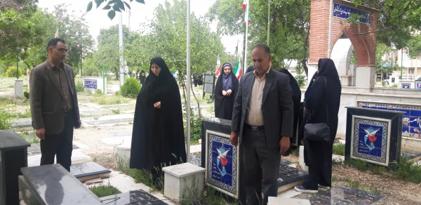 مراسم غبار روبی و عطرافشانی مزار شهدای عملیات بیت المقدس