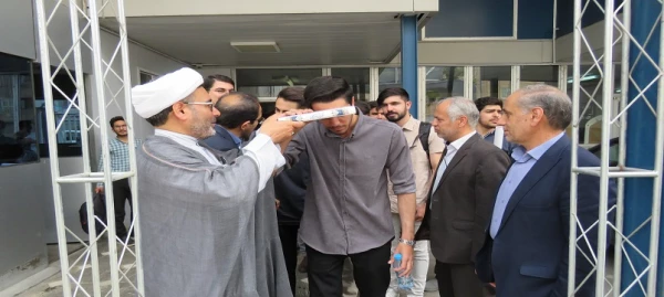 اعزام دانشجومعلمان دانشگاه فرهنگیان استان اردبیل به اردوی کشوری زیارت اولی های مشهد مقدس