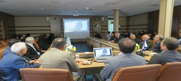 آئین رونمایی از پوستر اولین لیگ والیبال و فوتسال دانشگاه های فرهنگیان کشور 