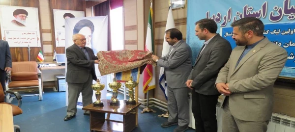 آئین رونمایی از پوستر اولین لیگ والیبال و فوتسال دانشگاه های فرهنگیان کشور 