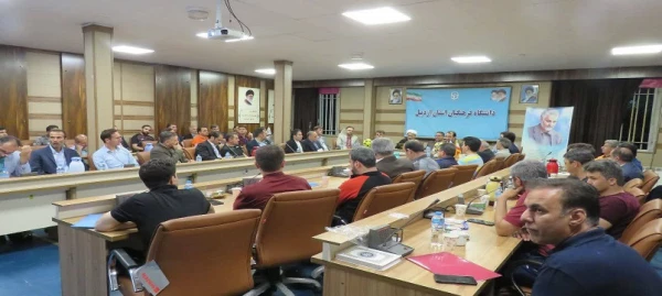 جلسه هماهنگی لیگ فوتسال با سرپرستان تیم های شرکت کننده در دانشگاه فرهنگیان اردبیل