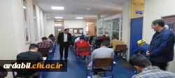 بازدید سرپرست دانشگاه فرهنگیان استان اردبیل از روند برگزاری امتحانات پایانی نیمسال دوم سال تحصیلی 1402-1401