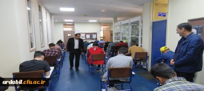 بازدید سرپرست دانشگاه فرهنگیان استان اردبیل از روند برگزاری امتحانات پایانی نیمسال دوم سال تحصیلی 1402-1401