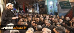 حضور دانشگاه فرهنگیان اردبیل در دسته عزاداری دانشگاه های استان 