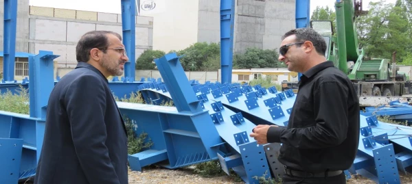 بازدید از روند احداث سالن ورزشی پردیس بنت الهدی صدر اردبیل