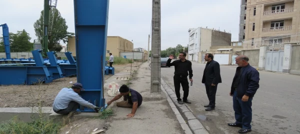 بازدید از روند احداث سالن ورزشی پردیس بنت الهدی صدر اردبیل