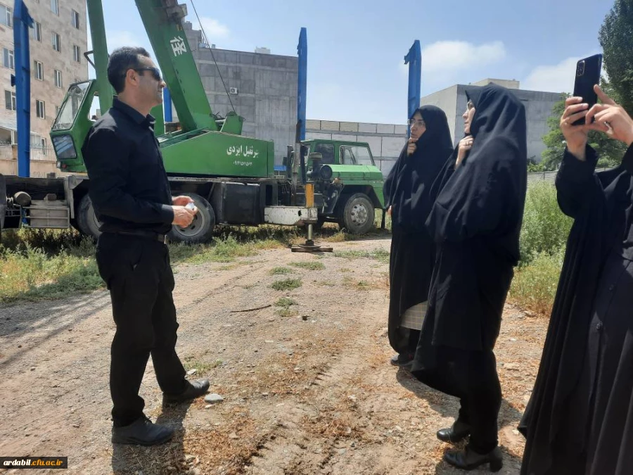 عملیات اجرایی احداث سالن ورزشی در پردیس بنت الهدی صدر اردبیل