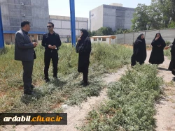 عملیات اجرایی احداث سالن ورزشی در پردیس بنت الهدی صدر اردبیل