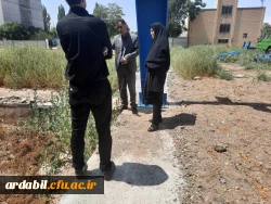 عملیات اجرایی احداث سالن ورزشی در پردیس بنت الهدی صدر اردبیل