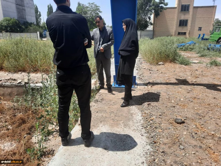 عملیات اجرایی احداث سالن ورزشی در پردیس بنت الهدی صدر اردبیل