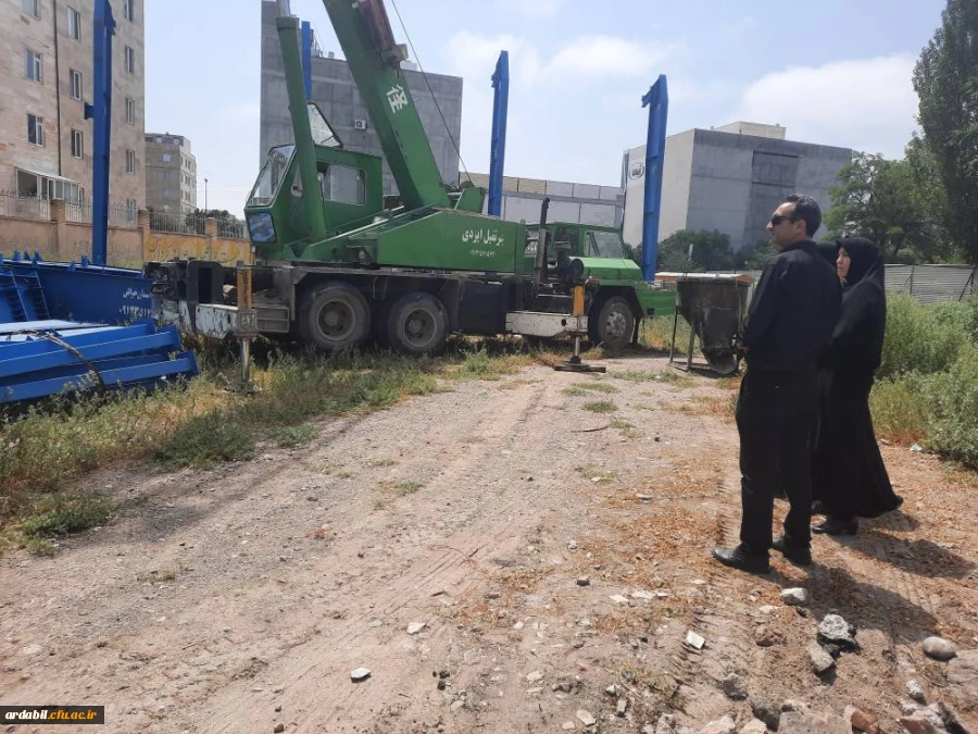 عملیات اجرایی احداث سالن ورزشی در پردیس بنت الهدی صدر اردبیل