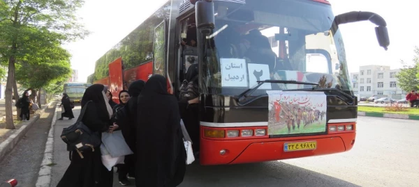 اعزام دانشجویان دختر استان اردبیل به مناطق عملیاتی شمالغرب 