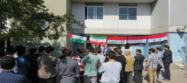  تجمع و شادکامی کارکنان و دانشجومعلمان دانشگاه فرهنگیان اردبیل در حمایت از عملیات نیروهای مقاوت فلسطین