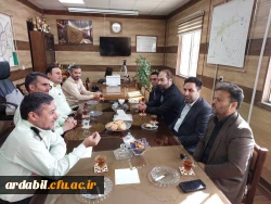 دیدار رئیس و جمعی از کارکنان مرکز آموزش عالی آزادگان نیر با فرمانده انتظامی شهرستان نیر