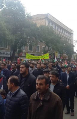 حضور اساتید، کارکنان و دانشجومعلمان دانشگاه فرهنگیان اردبیل در راهپیمایی حمایت از رزمندگان و مردم مظلوم و قهرمان فلسطین