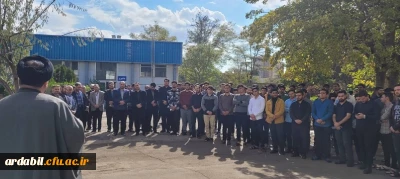 تجمع دانشگاهیان دانشگاه فرهنگیان اردبیل در محکومیت حمله رژیم صهیونیستی به بیمارستان المعمدانی غزه